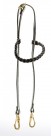 Headstall with hooks and plaited brow band