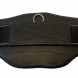Leather girth with elastic