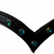 Headstall V shaped with turquoise crystals