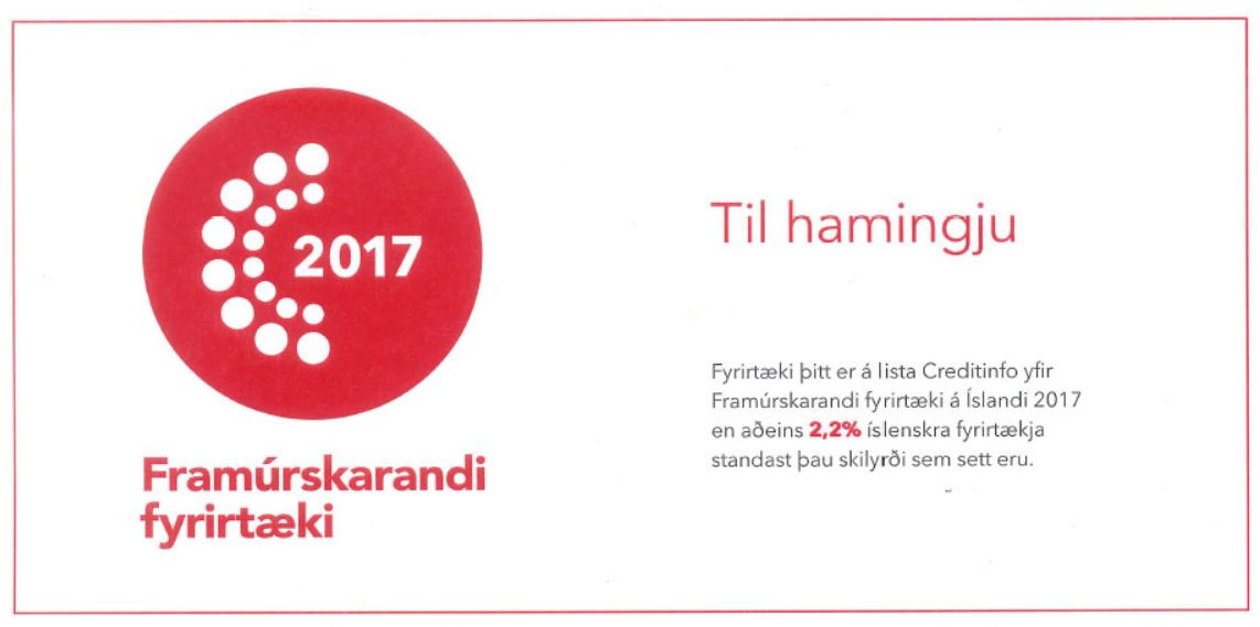 Frammrskarandi fyrirtki 2017