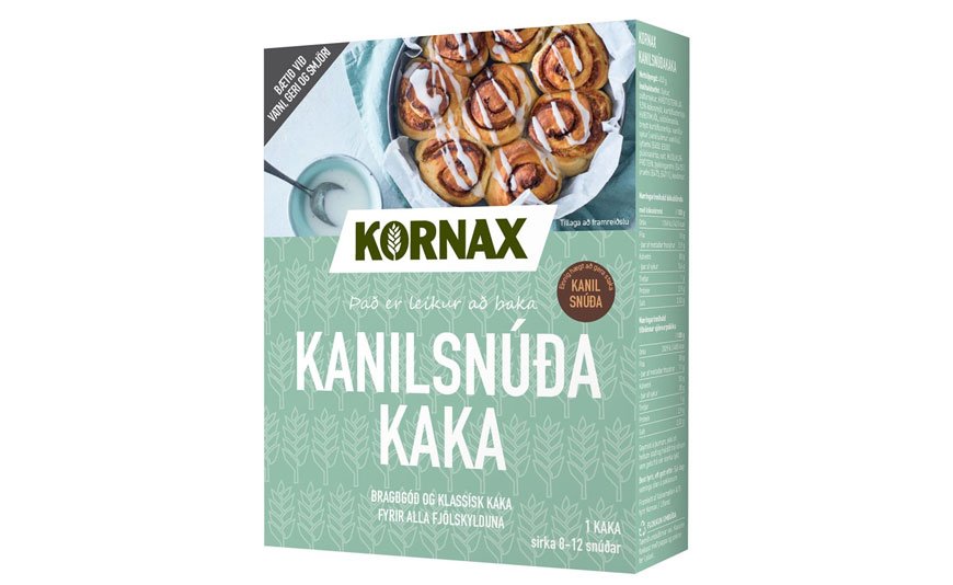 Innköllun á Kanilsnúðaköku frá Kornax