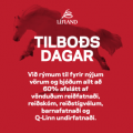 Tilbosdagar  Lflandi allt a 60% afslttur