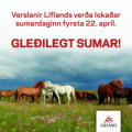 Verslanir Líflands verða lokaðar sumardaginn fyrsta