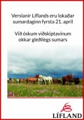 Verslanir Líflands verða lokaðar sumardaginn fyrsta