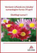 Lokað á morgun Sumardaginn fyrsta!