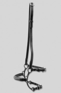 Top Reiter noseband with black bar