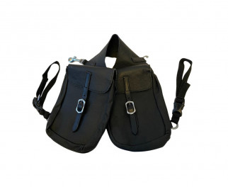 Front saddle bag leather