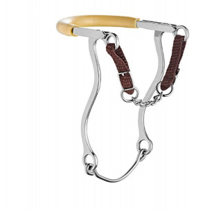 Sprenger hackamore with rubber nose