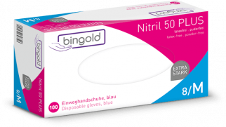 Nitril hanskar Bingold bláir 