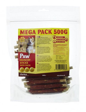 Stangir m/andakjötsvafningi 500g PAW