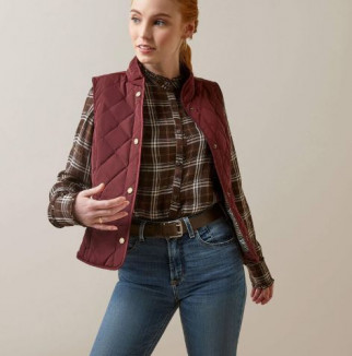 Ariat Woodside dömuvesti vínrautt