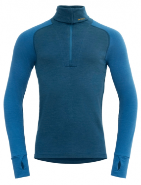 Devold Expedition Silk Zip bolur herra blár 