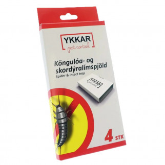 Köngulóa- & skordýralímspjöld 4 stk