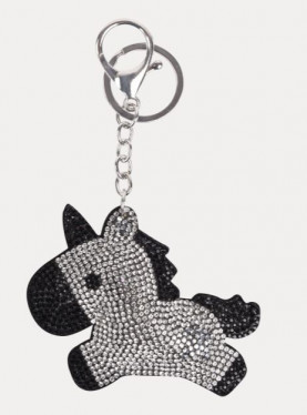 Unicorn black key chain