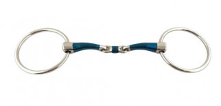 Loose ring bit blue, with link