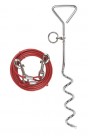 Spiral stake with lead