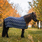 Kidka wool blanket Fákur blue/horses