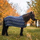 Kidka wool blanket Fkur blue/horses