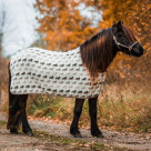 Kidka wool blanket Fákur brown/horses