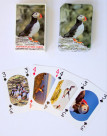 Deck of cards with puffin pictures