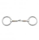 Loose ring snaffle with copper inlays