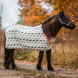 Kidka wool blanket Fákur brown/horses