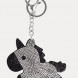 Unicorn black key chain